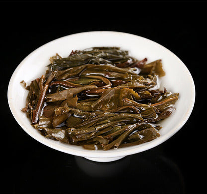 357g BA JIAO TING Liming 7540 Pu-erh Tea Raw Cake Menghai Qi Zi Bing Cha Tea