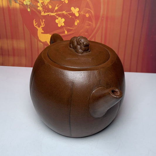 Chinese Yixing Purple Clay Teapot Tea Set Pot Zisha Ceramic Cute Decor Figurine