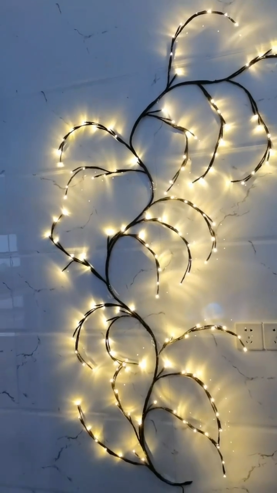 Enchanted Willow Vine Light 144 LED Wall Bendable Lighted Tree Branch Decor 2.3M