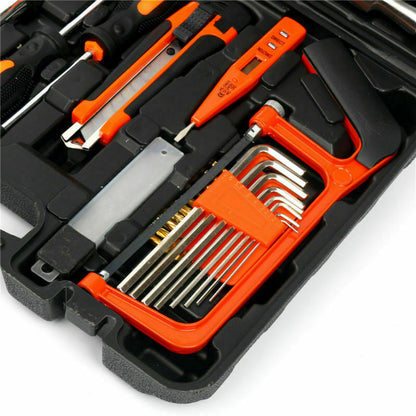 100PCS Household Tools Home Screwdrivers Hammer Pliers Repair Set With Box