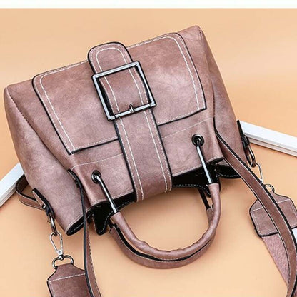 Womens Faux Leather Handbag Messenger Crossbody Shoulder Bag Satchel Tote Purses