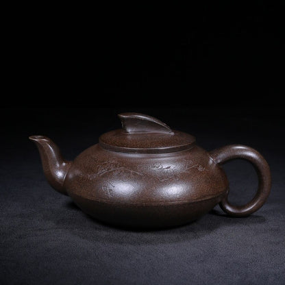 Chinese Yixing Zisha Clay Handmade Exquisite Teapot（一帆风顺 盖款：范正根）