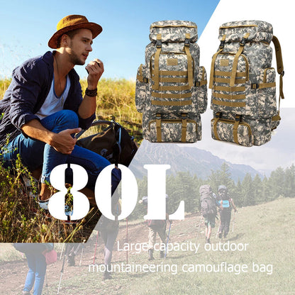 80L Sport Travel Bag 600D Oxford Backpack Tactical Backpack for Outdoor