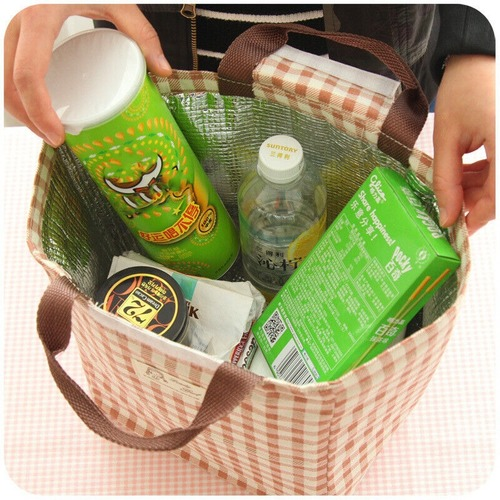 Box Bag Female Picnic Lunch Bags for Women Kids Men Cooler Tote Bag