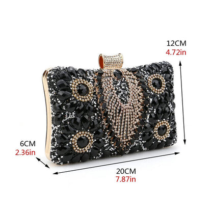 Green Tassel Women Evening Bags Shoulder Handbags For Party Holder Purse