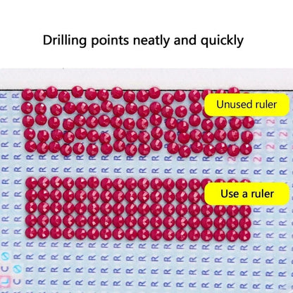 Diamond Painting Ruler Low Viscosity Stainless Steel Fix Tools Embroidery Assist