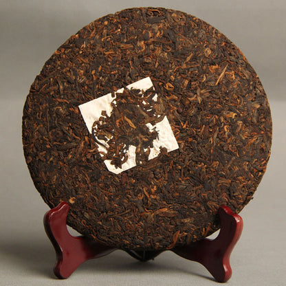 357g Full Fermented Banzhang Golden Bud Pu'er Black Tea Cooked Pu-erh Tea Cake