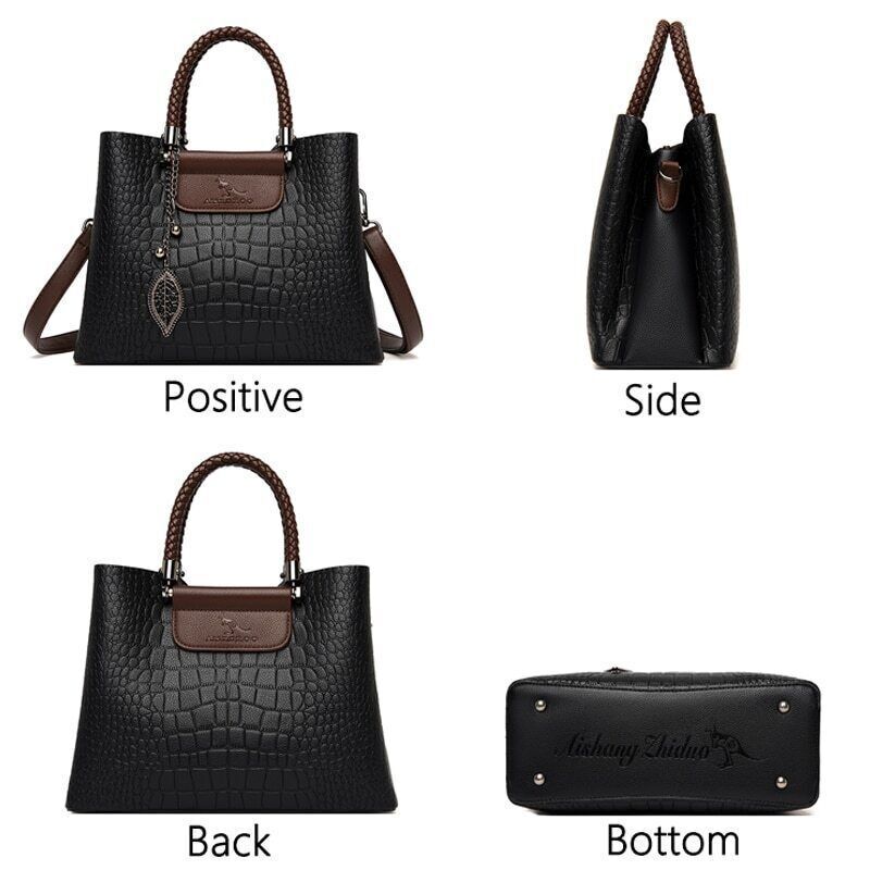3 Layers Pocket Handbag Women Handbags Ladies Shoulder Messenger Bags Tote