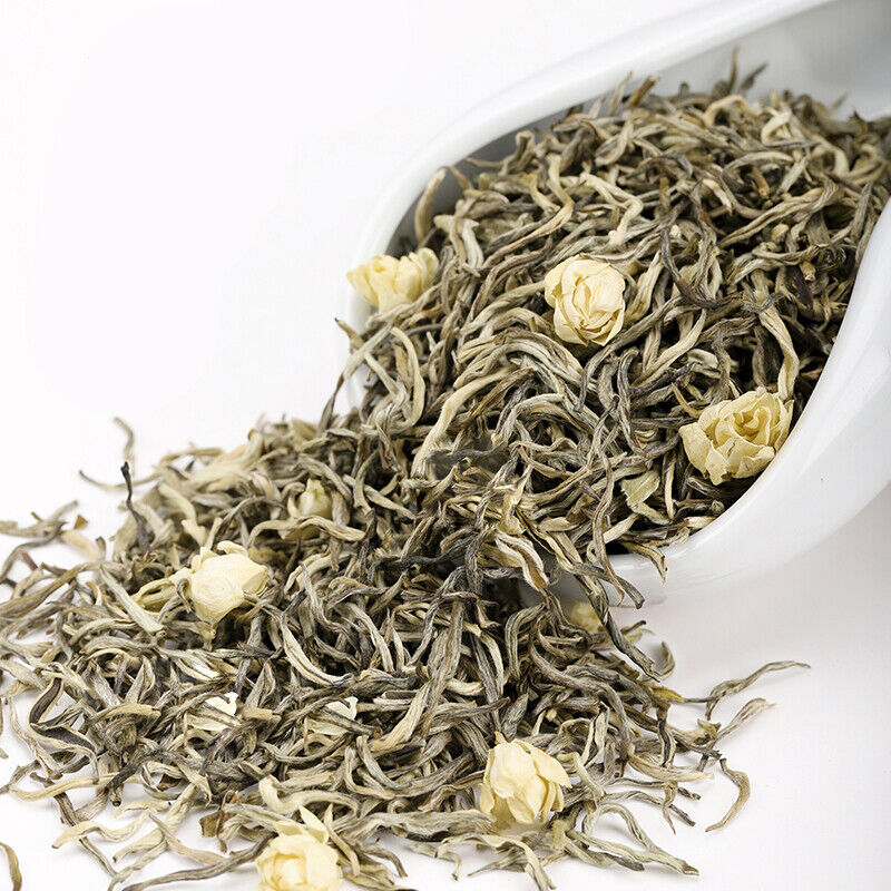 250g/can Jasmine Flower Green Tea Loose Leaf Mo Li Piao Xue Jasmine Green Tea