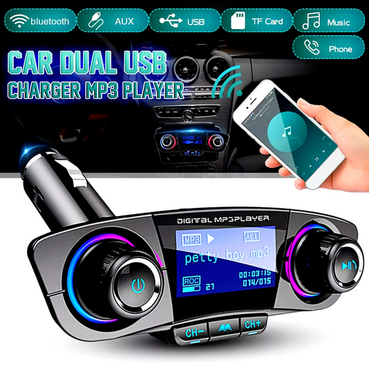 Universal Cargador De Reproductores Para Carro Reproductor Con Bluetooth MP3 USB