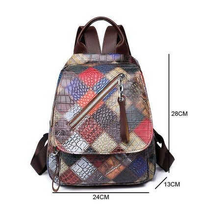 Leather Backpack Women Casual Small Ladies Travel Bag Backpack Teenage Girls