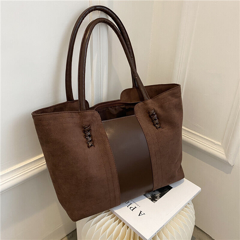 Womens PU Leather Shoulder Bag Tote Purse Handbag Messenger Crossbody Satchel
