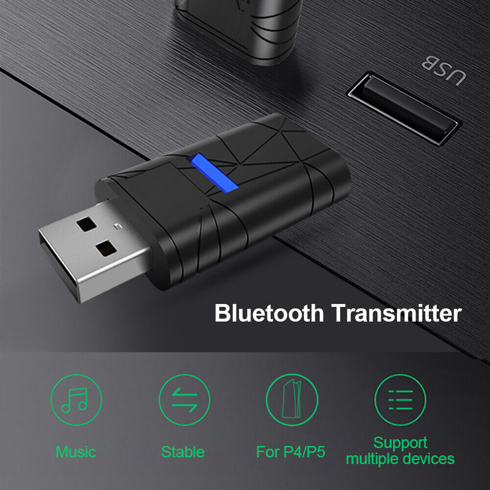 USB Wireless Bluetooth 5.0 Transmitter Audio adapter Receiver for PS4 Switch