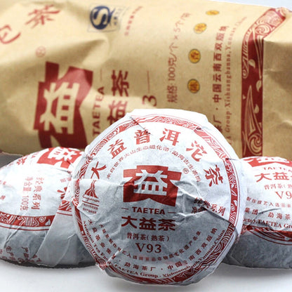 Pu'er V93 Tea * 2010 TAETEA Menghai Dayi Pu-erh Tea Tuo Cha Puer Ripe Tuocha