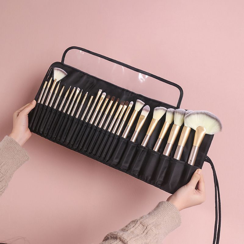 Makeup Bag Artist Cosmetic Pouch Organizer Brushes Traveling Purse 13*22*55 CM