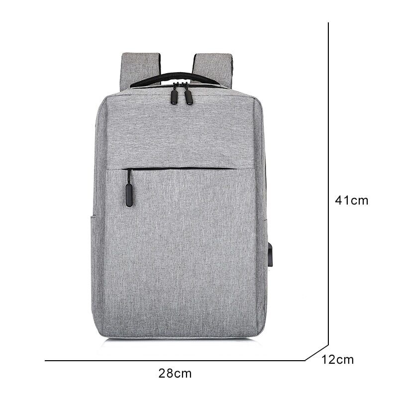 Men's Backpack Oxford Cloth Bag Charging Rucksack Male Laptop Travel Bagpack