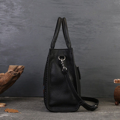 Retre Women's Handbags, Top Cow Leather Embossed Desinger Shoulder Bags
