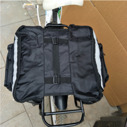25L Bicycle Rear Rack Storage Bags Mountain Bike Backseat Pannier Bags Organizer