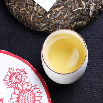 357g Menghai Chun Xiao HAIWAN Old Comrade Pu-erh Tea Cake Puer Raw Pu'er