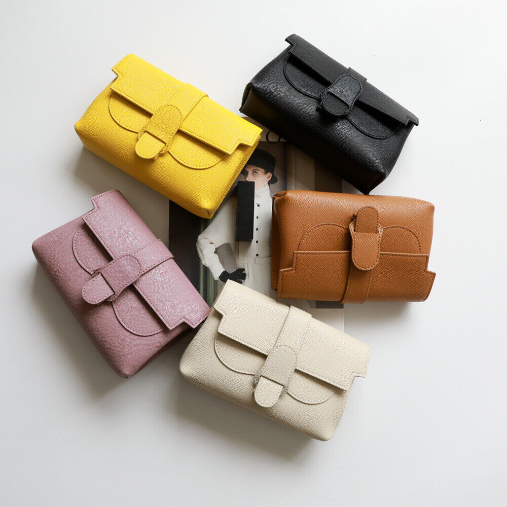 Convertible Real Leather Small Belt Bag Sling Pack Crossbody Clutch Fanny Pack
