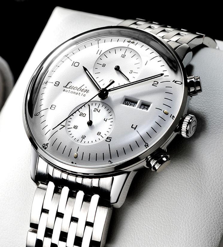Automatic Men's Mechanical Luxury Watch Buisness 3atm Hour Date Month Multi Dial