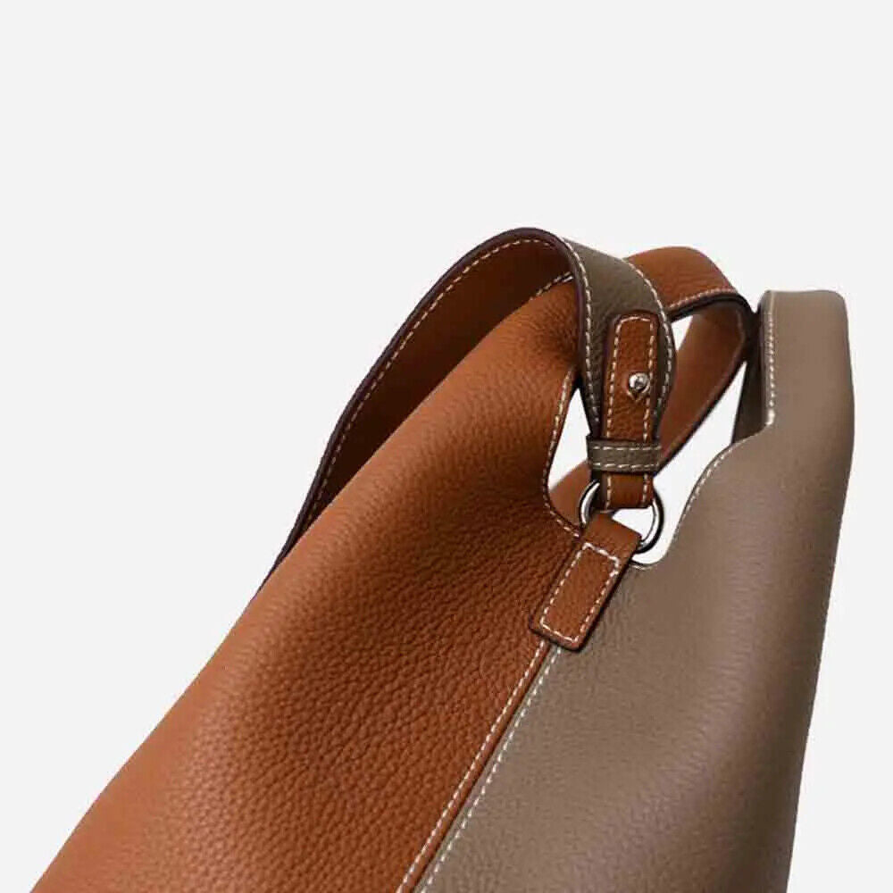 Women Bucket Bag Cowhide Bag High Grade Ladies Handbag New Winter