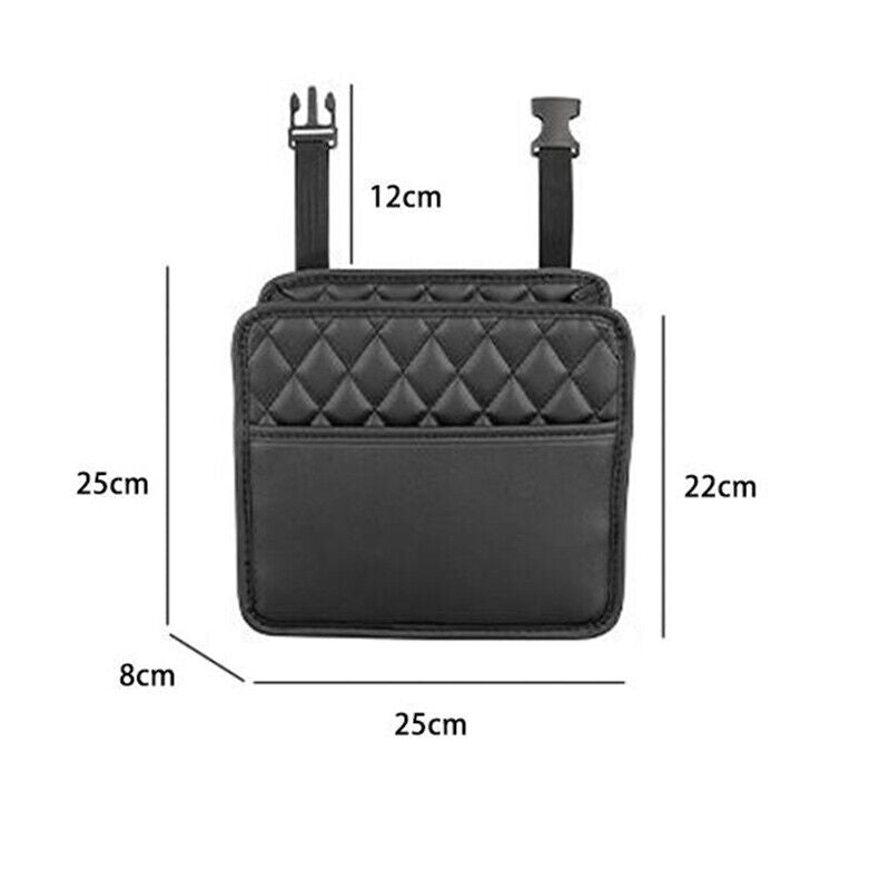 Car Backseat Organizer PU Leather Auto Interior Storage Bag Hanging Seat Back