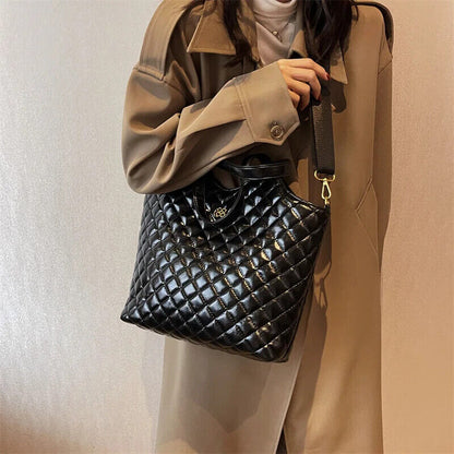 Winter Quilted Bag Shoulder Bag Handbags Tote Bags Women Top Handle Bag