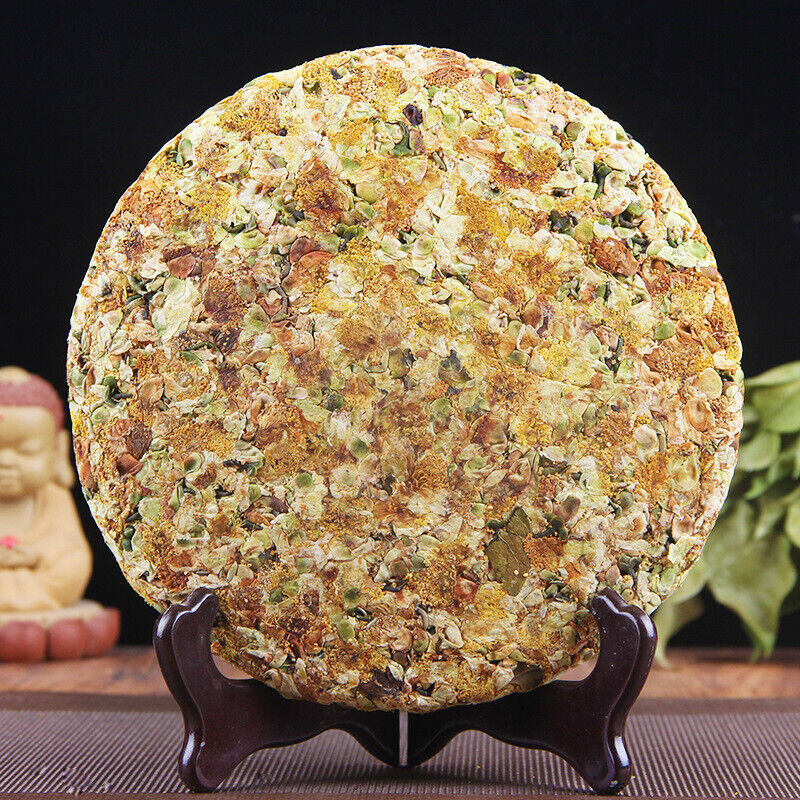 GU SHU CHA HUA Flower Lincang Snowy Mountains Ancient Tree Raw Puer Tea 357g