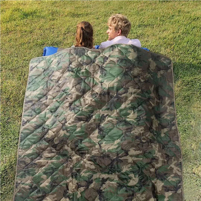 Camping Blankets Cotton Camo Quilted Pad Portable Jungle Light Single Comforter