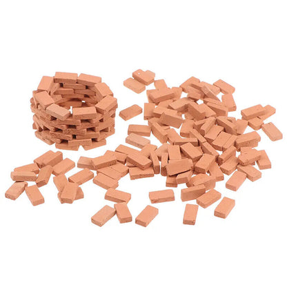 Simulation Brick 50-120Pcs Clay DIY Building Scenery Dollhouse Mini Landscape