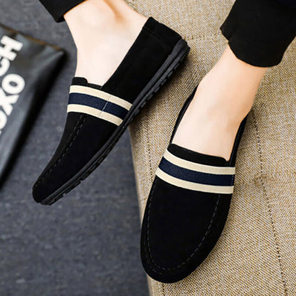 Men Shoes Black Blue Loafers Slip on Male Driving Shoes Men Sneakers Flats