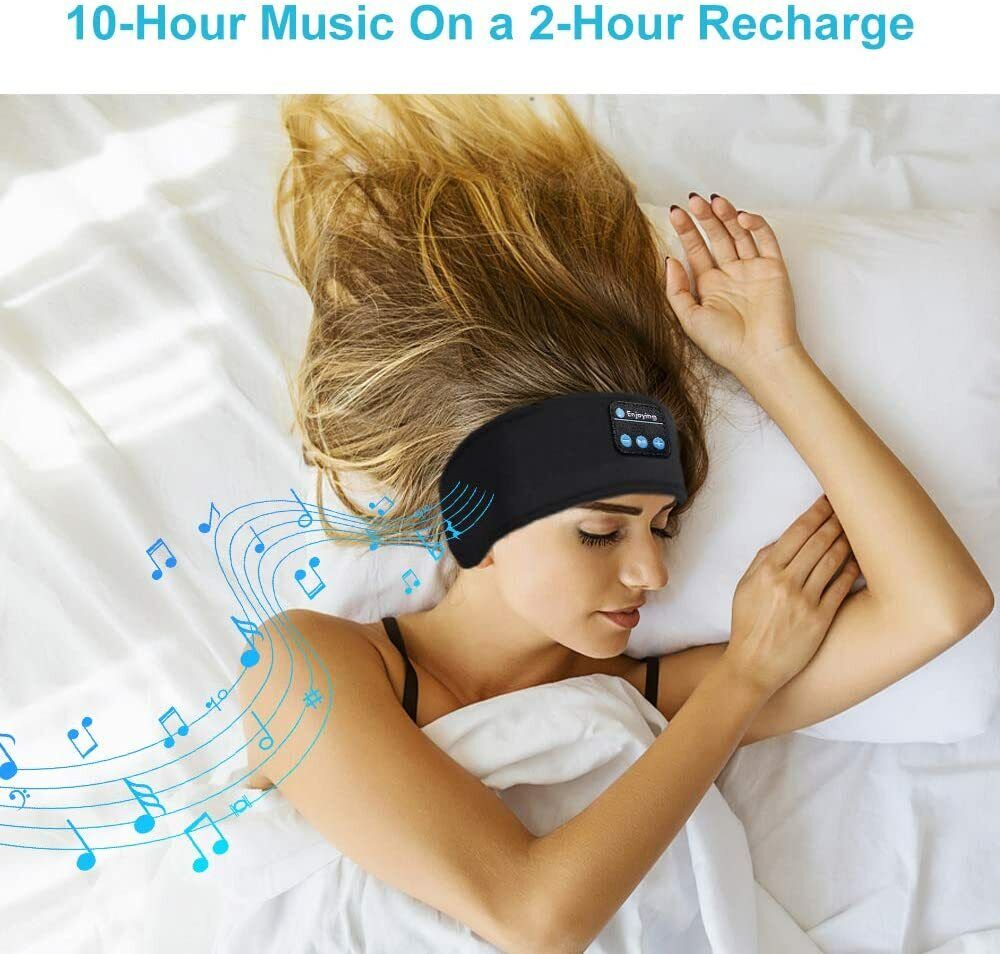 Sleep Headphones Bluetooth 5.0 Headband Wireless Music Sport Running Headset