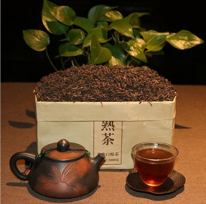 MengHai TeJi Puerh tea cooked pu'erh Ripe tea ChenXiang Fragrant Puerh tea