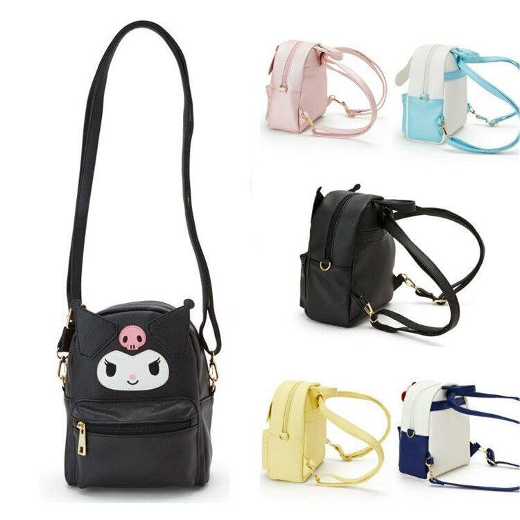 Synthetic Backpack Cartoon Melody Bag Messenger Bag Travel Bag Handbag Polyester