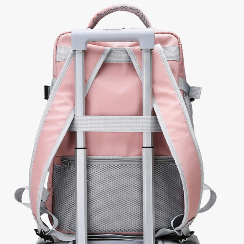 Women Travel Backpack Daypack Bag With Luggage Strap USB Charging Port Backpack