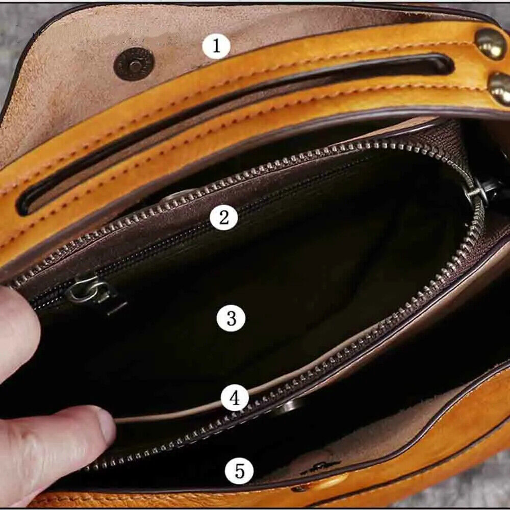 Women's Bag Genuine Shoulder Bags Women Bag First Layer Cowhide Bags Female