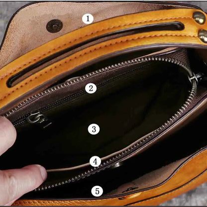 Women's Bag Genuine Shoulder Bags Women Bag First Layer Cowhide Bags Female