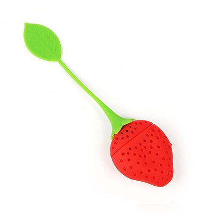 Food-grade Silicone Strawberry Design Tea Leaf Strainer Infuser Filter Tools DIY