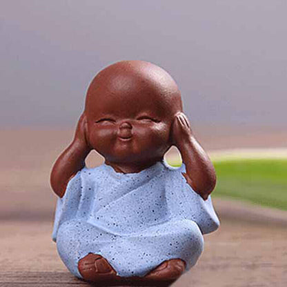 Small Buddha Statue Monk Purple Clay Tea Pet Figurine Crafts Y DkFFAUMDAUJCAUt1