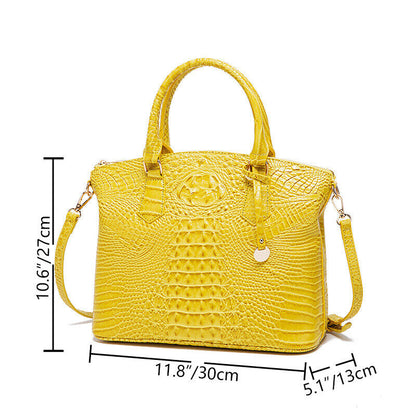 Women Patent Leather Crocodile Handbag Sling Satchel Tote Shoulder Bag Party Bag
