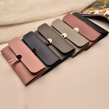 Women Leather Wallet Rfid Design Lady Party Clutch Bag Fashion Long Purse Gifts
