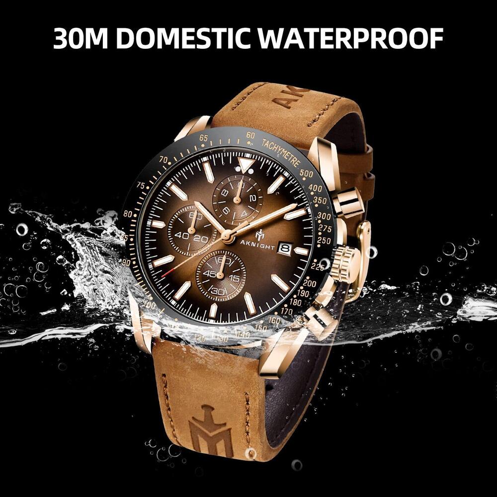Military Men's Watch Sport Chronograph Leather Infantry Reloj Para Hombre Sports