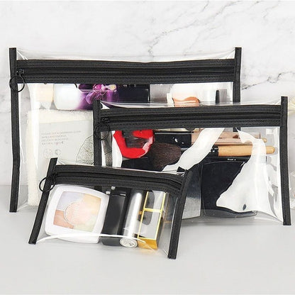Transparent Waterproof Makeup Pouch Organizer Toiletry Traveling Cosmetics Bags