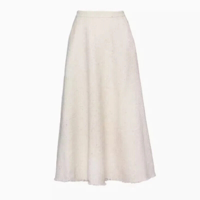 Beige Jacket + Skirt Set Set Women's Suit 2-Piece Set