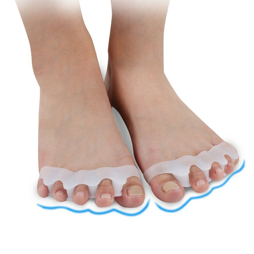 Silicone Foot Care Gel Bunion Protector Toe Separator Straightener Spreade 1Pair