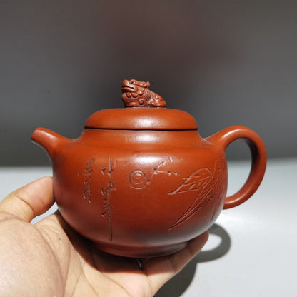 Chinese Yixing Purple Clay Teapot Tea Set Pot Zisha Ceramic Cute Decor Figurine
