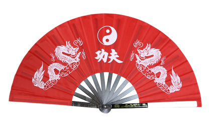 Metal Stainless Steel Folding Fan Mulan Kung Fu Martial Arts Tai Chi Fan New
