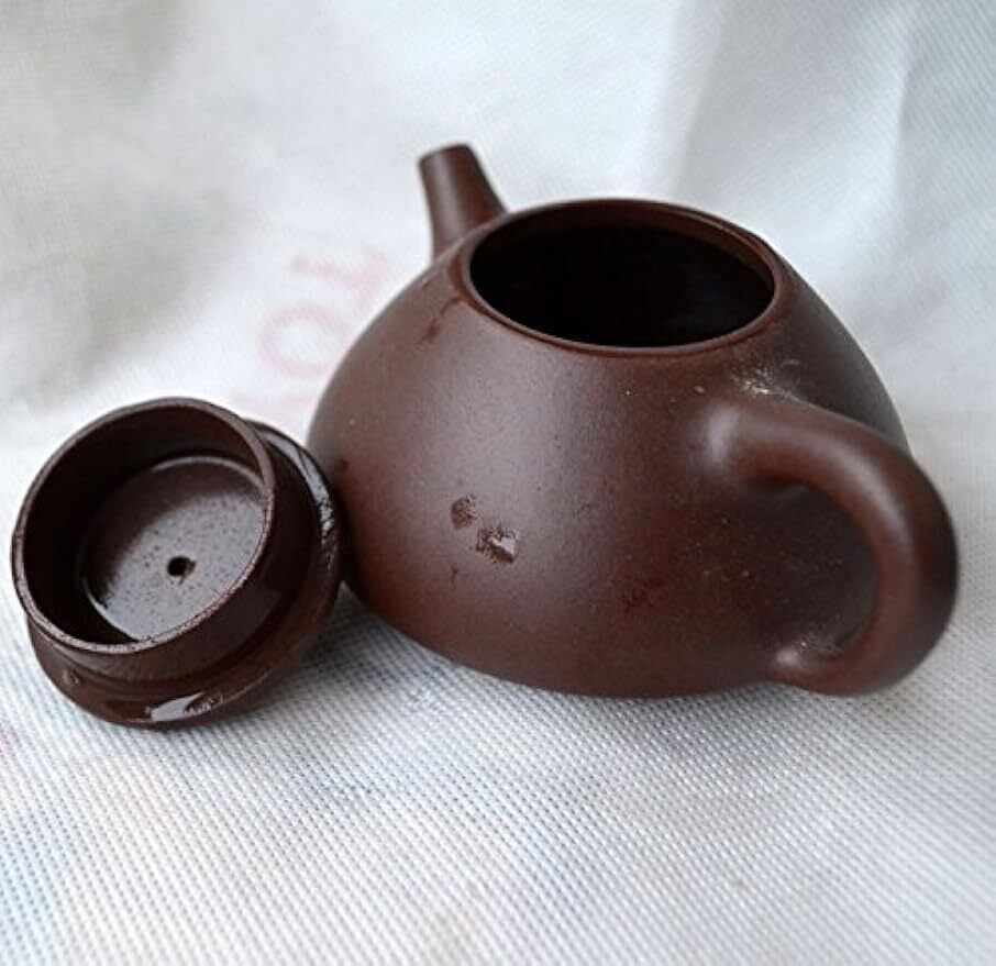 Teapot Chinese Yixing ShiPiao Style Zisha Tea Pots Zini for Loose Tea (4oz)