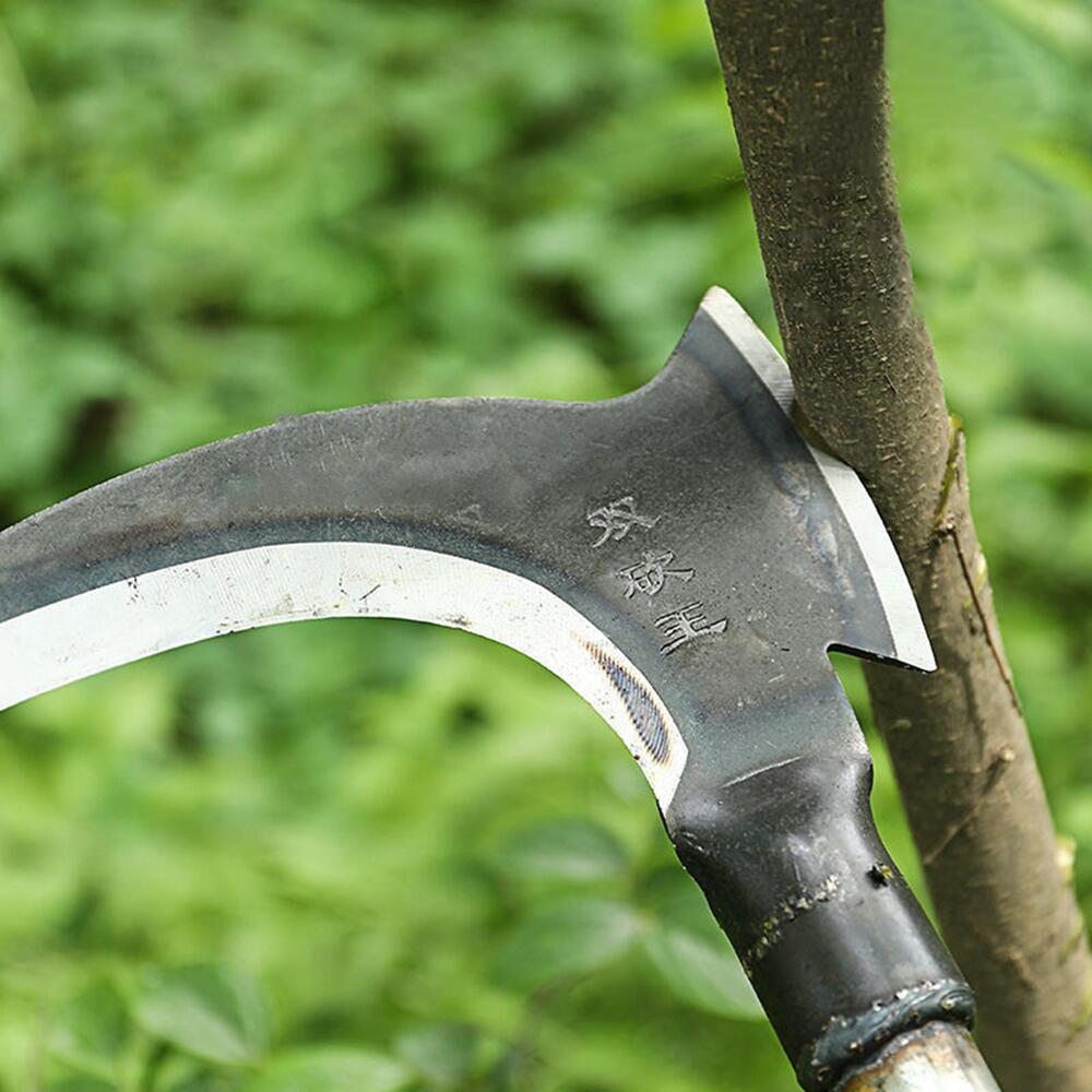 Gardening Axe and Sickle Set Splitting Firewood Steel Hatchet for Outdoor